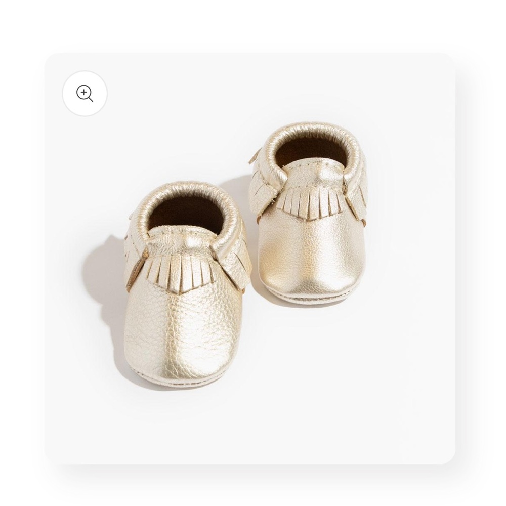 Freshly picked gold moccasins